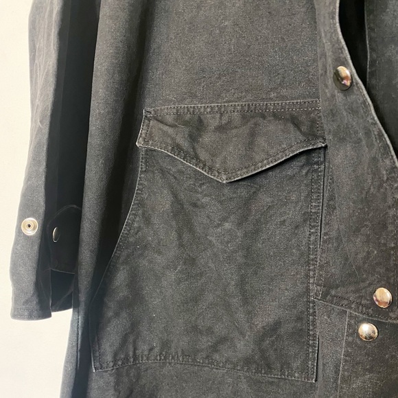 Vintage Circle J Originals Western Cowboy Trench Coat Duster Designs by Renzie - Picture 5 of 8